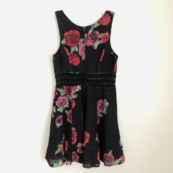 Free People Lace Eyelet Sheer Panel Flowy Dress - Picture 5 of 10